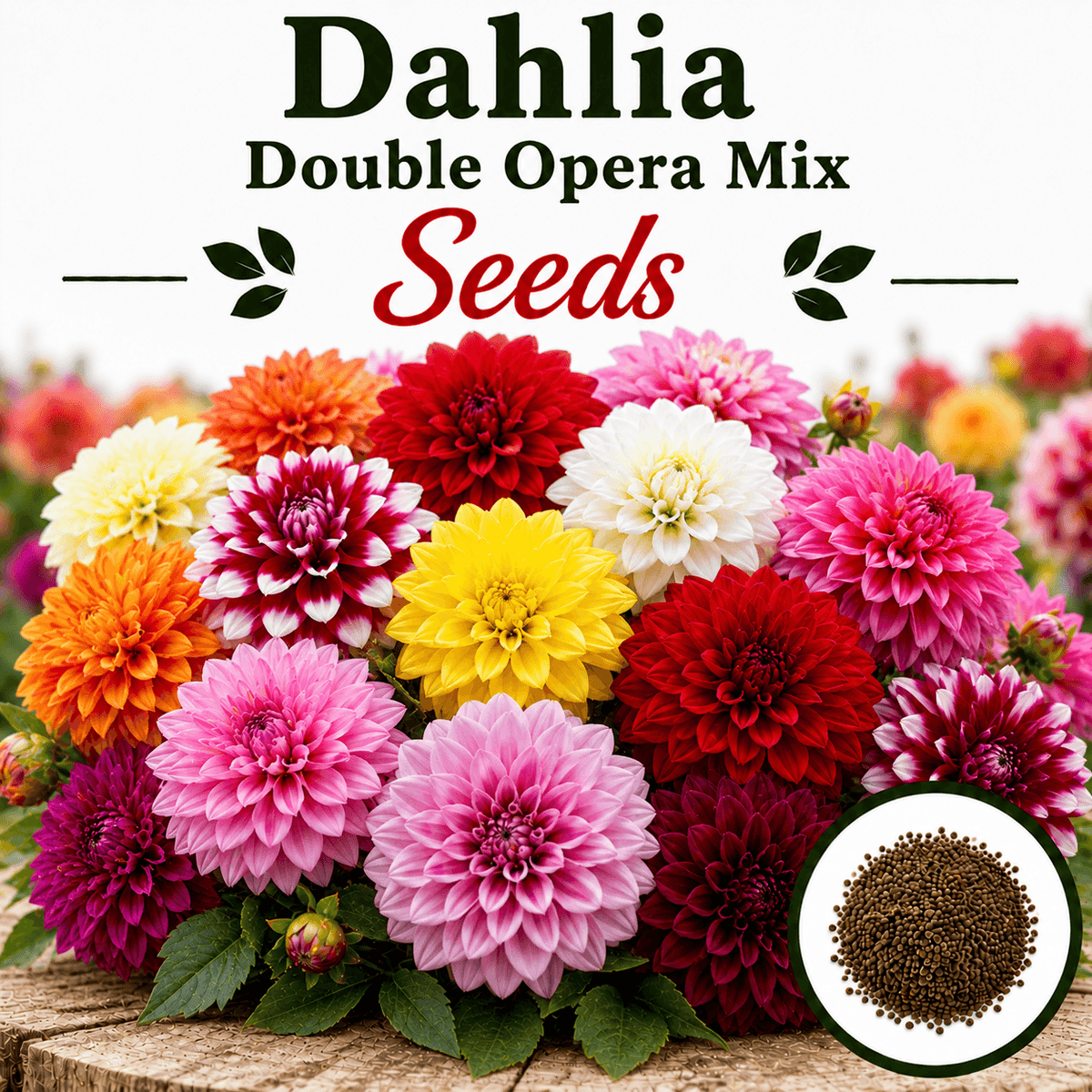 Dahlia double Opera Mix 15+ Seeds