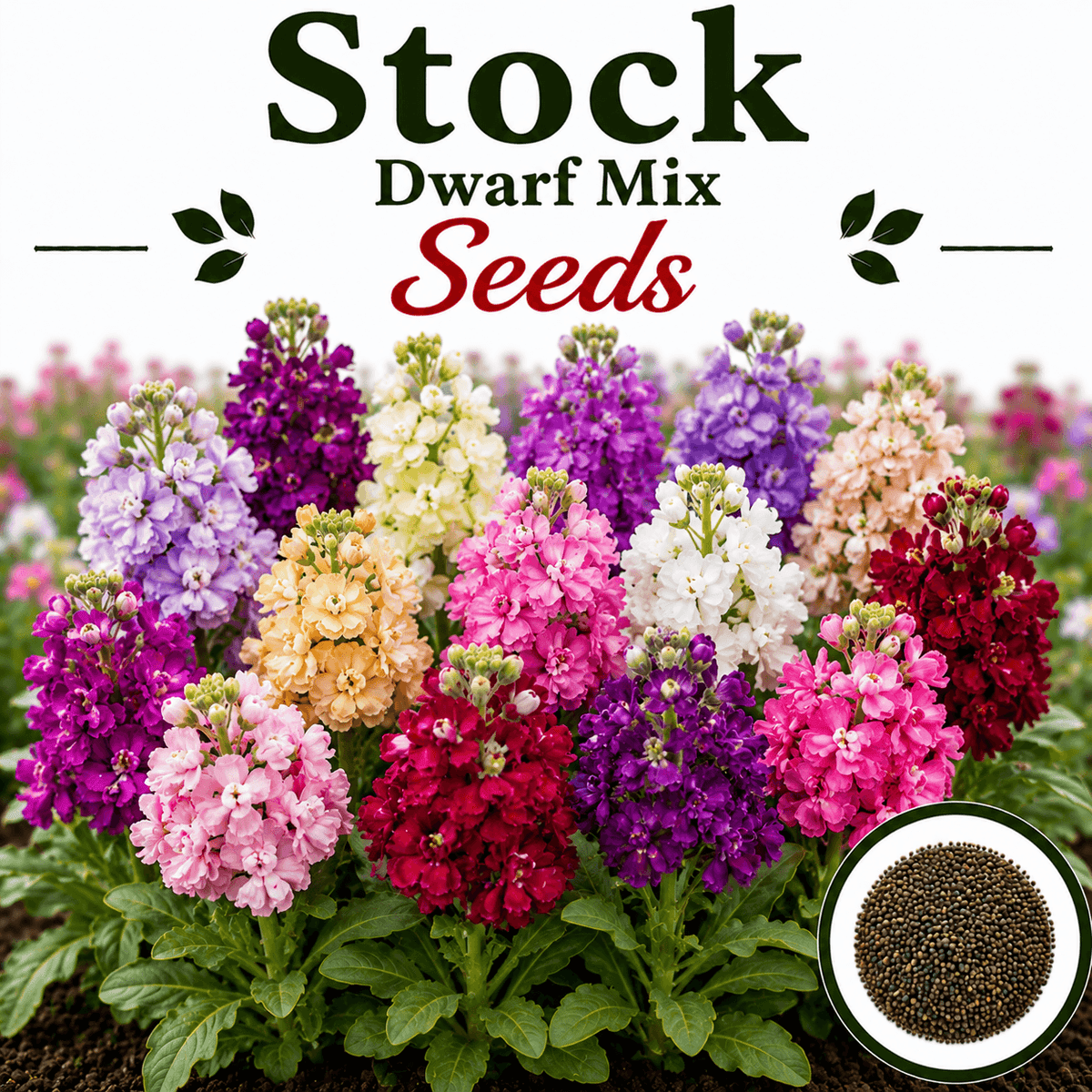 Stock Dwarf Mix (1051) 20+Seeds