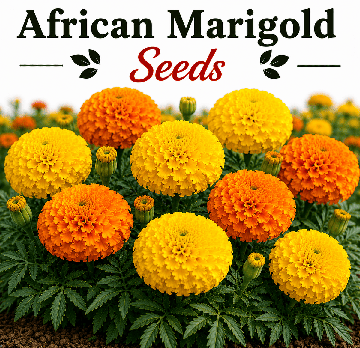 African Marigold . 20+ Seeds