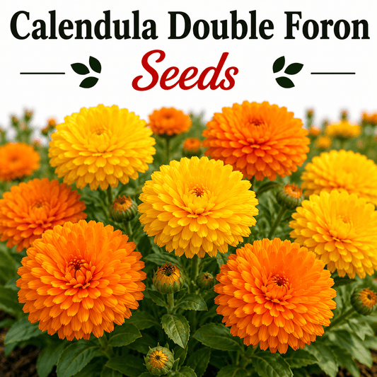 Calendula double foron (1007) 20+ Seeds