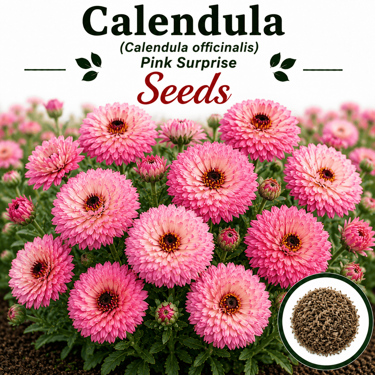 Calendula Pink Surprise 20+ Seeds