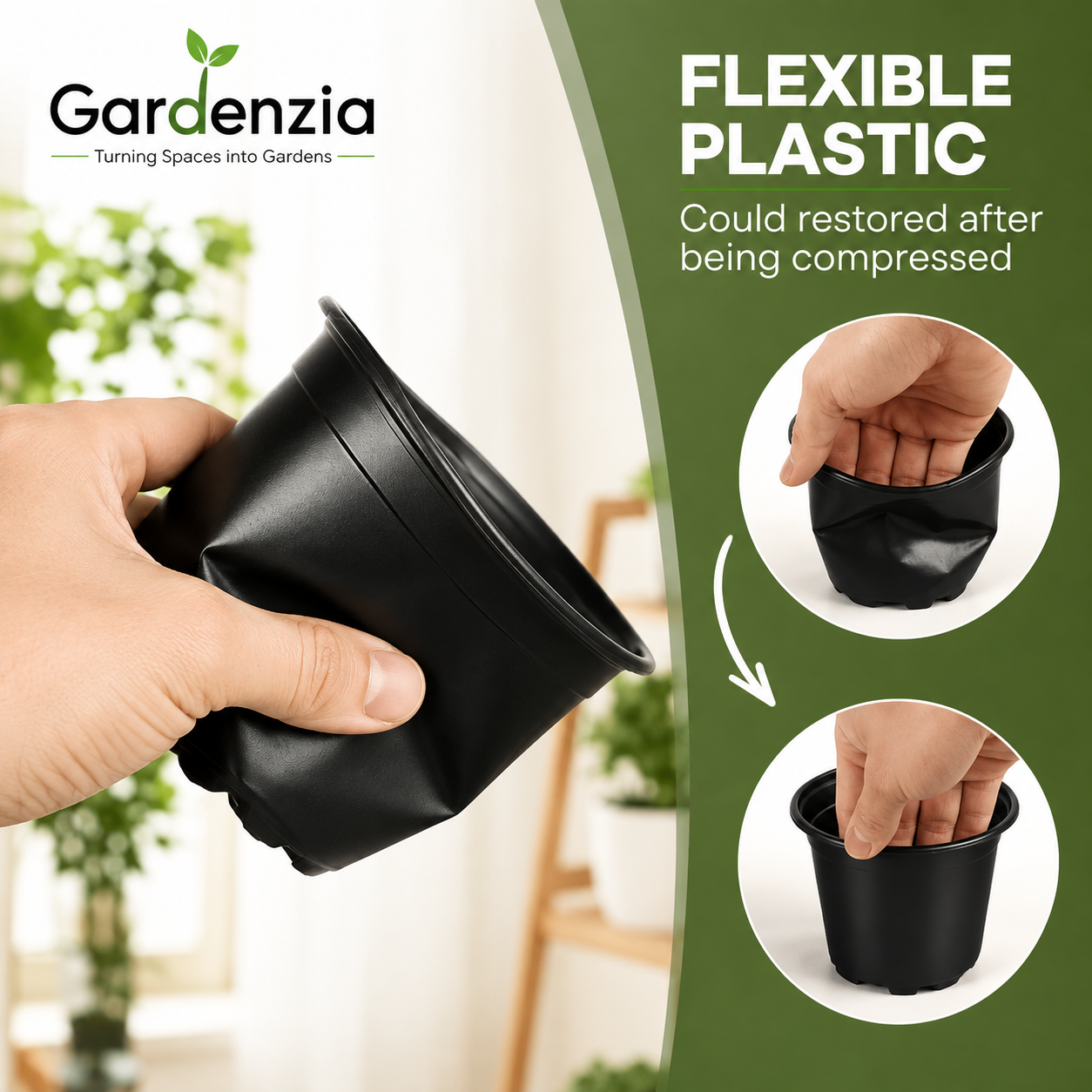 Black Plastic Pots (4 Inches)