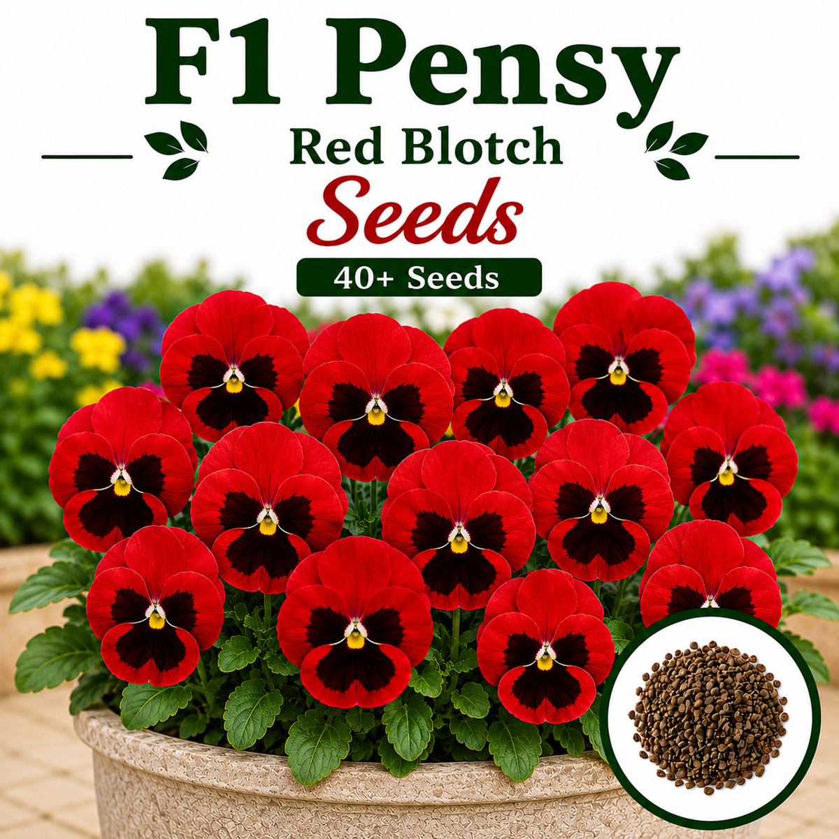 F1 Pensy Red Blotch 40+ Seeds