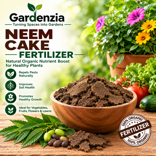 Neem Cake Organic Fertilizer for Stronger Roots, Better Soil Structure & Healthy Plant Growth in Home Gardens