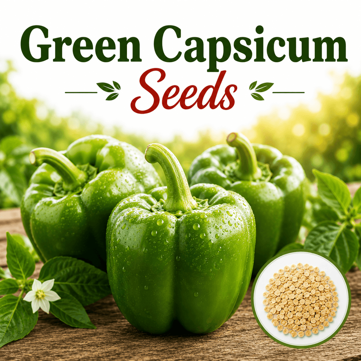 Green Capsicum 15 Seeds