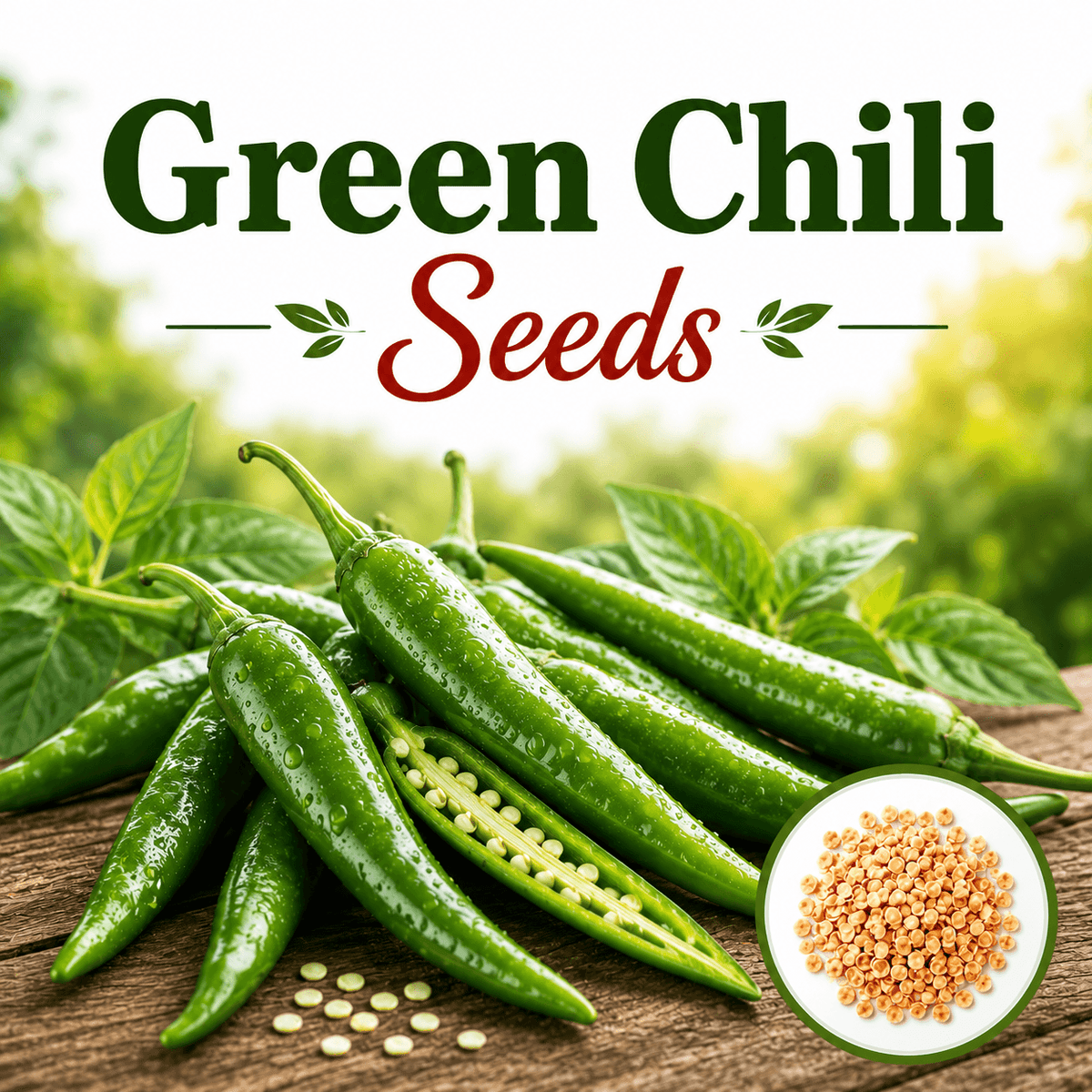 F1 Hybrid Green Chili 15+ Seeds