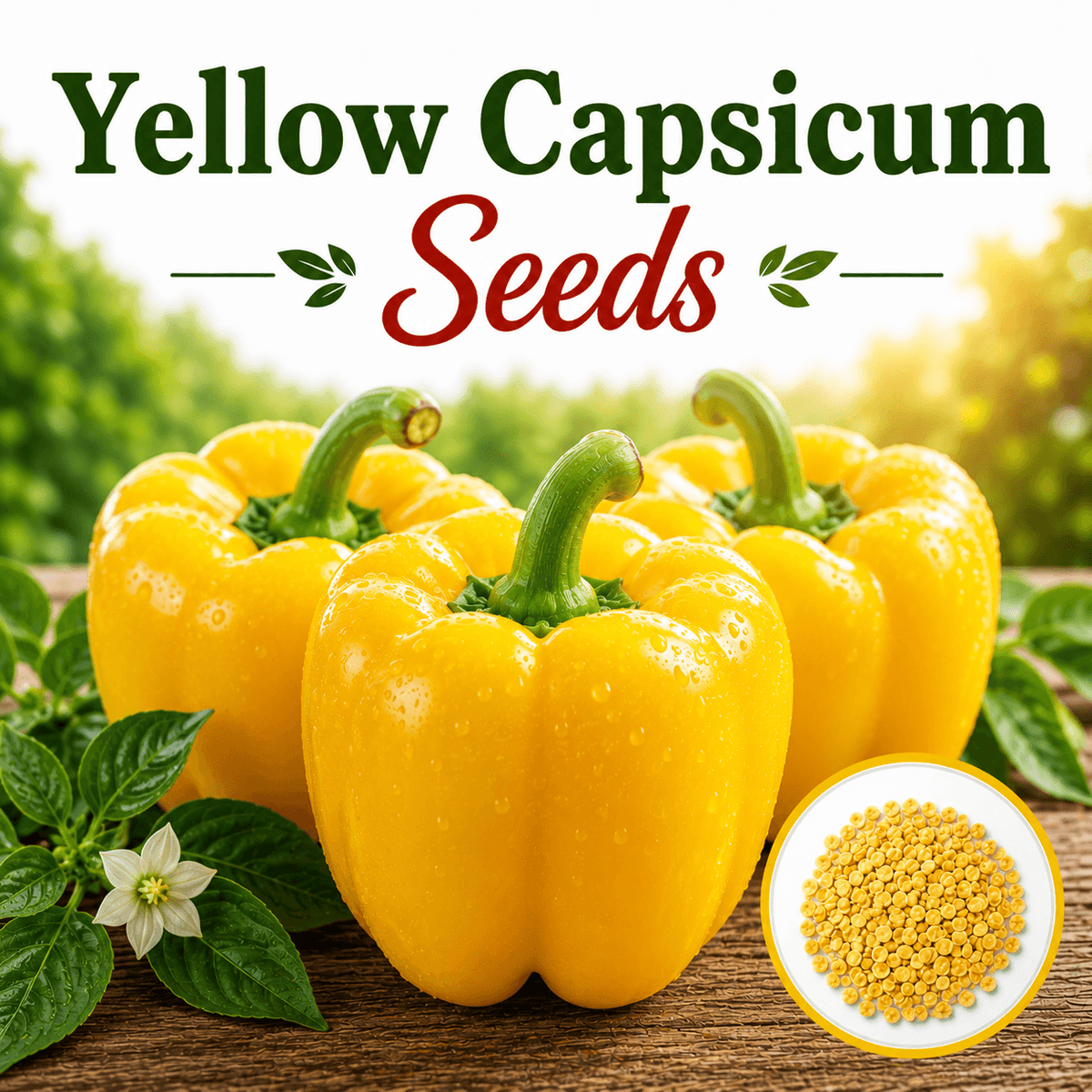 Yellow Capsicum 10 Seeds