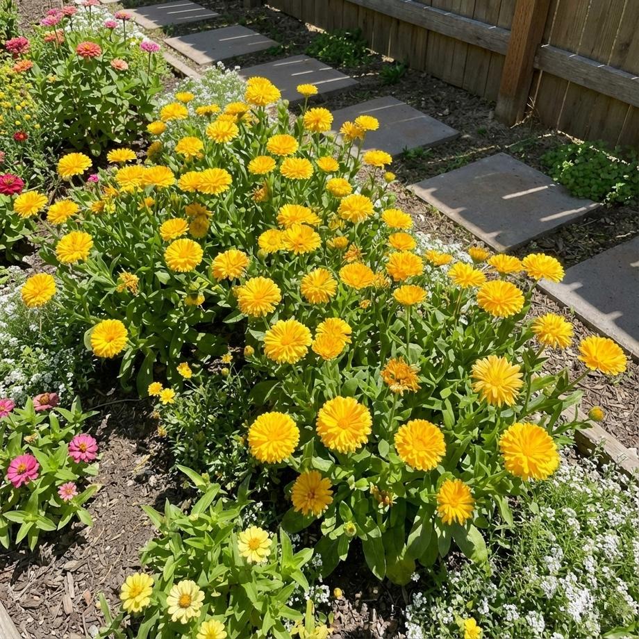 calendula double foron (1007) 20+ Seeds
